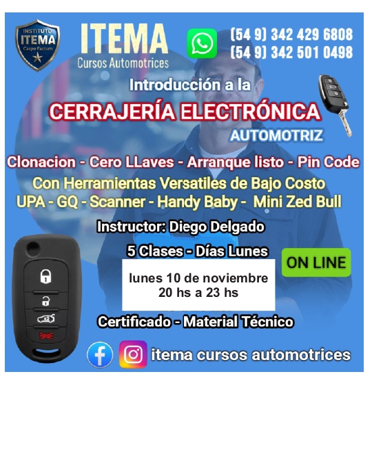 CERRAJERÍA ELECTRÓNICA AUTOMOTOR CERR-ELEC-AUT