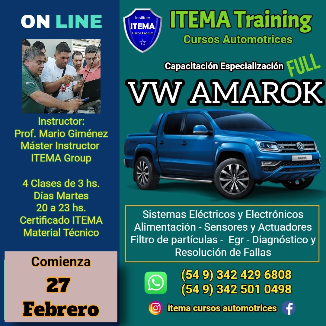 Capacitación Especialización Full - VW Amarok VW-AMA-FULL